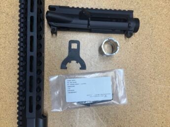 Surplus: New, Wedgelock Handguard 14.625" MLOK, Black w/ Stripped Upper Receiver